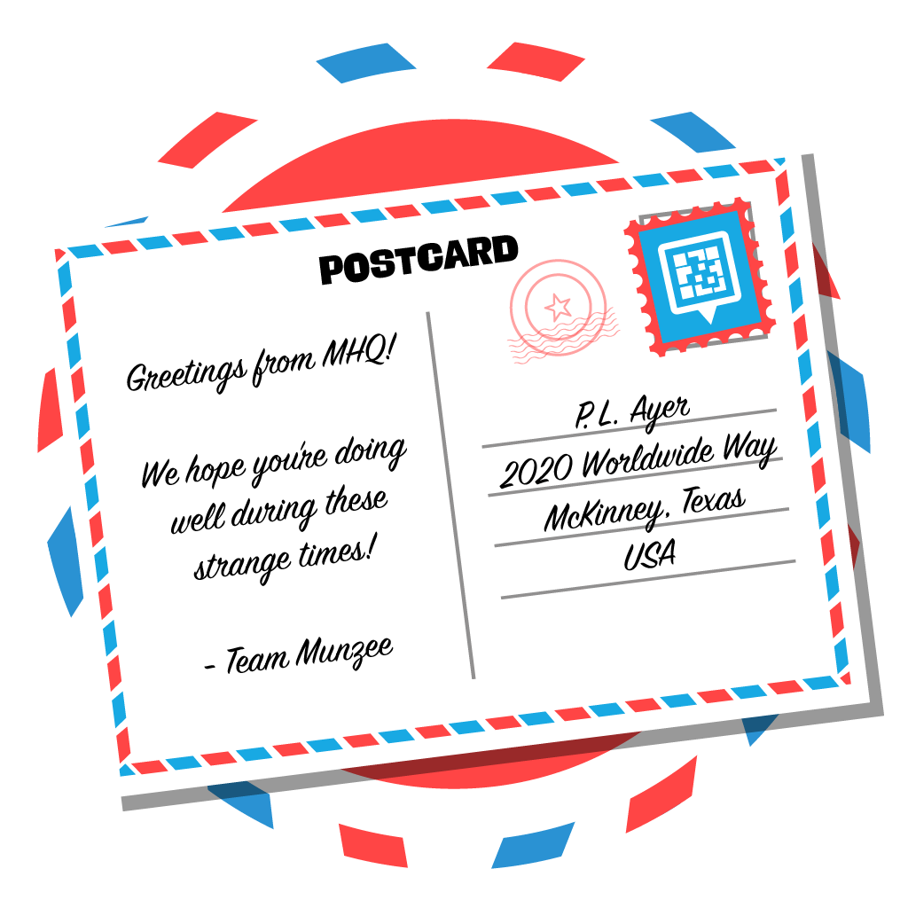 Munzee Scavenger Hunt » Brighten a Friend’s Day with a Greeting Card