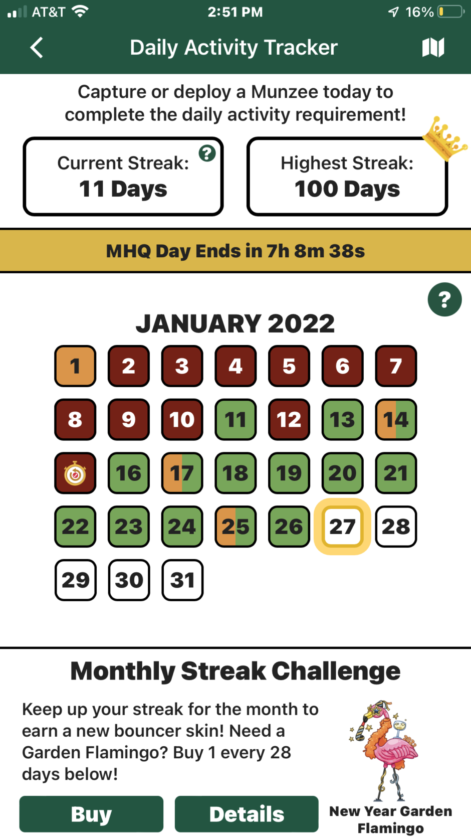 Munzee Scavenger Hunt » NEW InApp Daily Activity Tracker!
