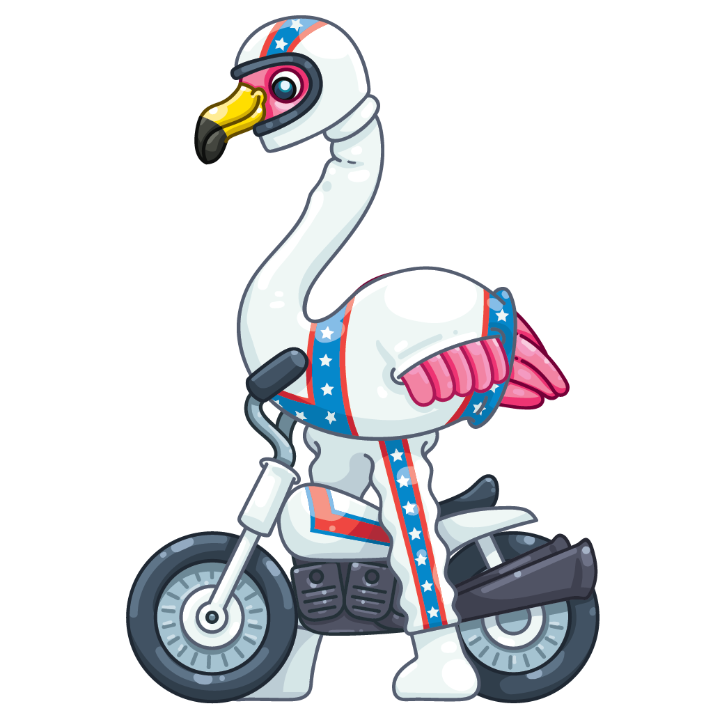 Munzee – Scavenger Hunt » December 2022 Skin: Gifting Flamingo
